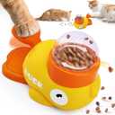 Interactive Cat Treat Dispenser, Slow Feeder Cat Puzzle Toy Duck Shaped Design