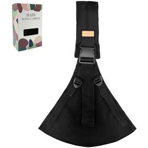 Baby Sling Carrier 2025 Baby Carrier Newborn to Toddler Sling Lightweight Baby Carrier Sling with Adjustable Straps Toddler Carrier Baby Wrap Sling for 10-30 lbs(Black)