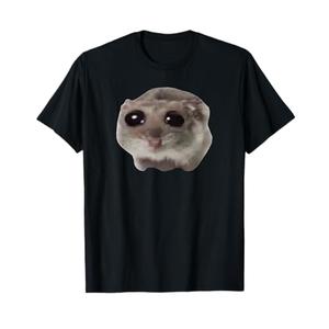 Sad Hamster Meme T-Shirt, L