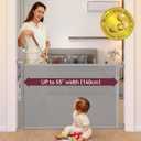 Momcozy Baby Gate, Retractable Baby Gate or Dog Gate Easy to USE for 33" Tall, Extends up to 55" Wide, for Stairs, Doorways, Hallways, Indoor, Outdoor