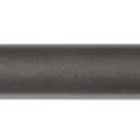 Exclusive Home Curtains Peony 1" Curtain Rod and Coordinating Finial Set, Gunmetal, Adjustable 66"-120"