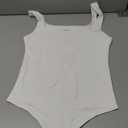 FeelinGirl Bodysuits for Women Seamless Square Neck Tummy Control Compression Thong Shapewear Bodysuit Tank Tops Bodysuit M