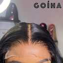 2x6 16 inch HD Lace Closure Human Hair Skin-like 0.1mm thin frontal 100% Virgin Hair pre plucked Natural Black Body Wave