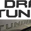 Tailgate Insert Letters Compatible with Tundra 2022 2023 2024 2025 3D Emblems with Strong Adhesive Matte Black