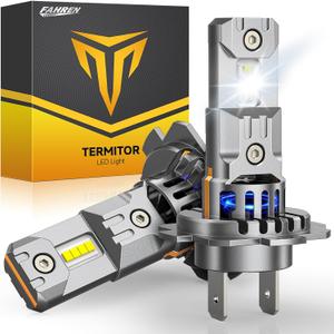 FAHREN Upgraded & Brightest H7 Led Bulbs, (,%)  , Ultra Bright 6500K H7 fog light, Mini Size No Adapter Needed.IP68 Waterproof,Plug and Play, Pack of 2