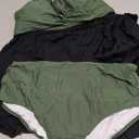 Edelqual Womens Plus Size Tankini Swimsuit Two Piece Tummy Control Bathing Suits Swim Dress Swimwear with Shorts (XX-Large Plus, Army Green & Black)