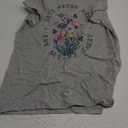 Anti-Trump Floral Butterflies Democrat President Liberal T-Shirt (M, Gray)