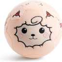 Silent Indoor Soccer Balls for Toddlers 1-3, Inflatable Soft Plush Baby Toddler Soccer Ball Toys Gifts for Kid 3-5 Year Old Boy Girl First Birthday Gift (Sheep, Pump Include)