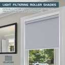 Cordless Roller Shades VELAFORM (36" W x72 H, Grey), Spring Retract