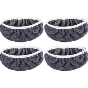 Compatible for 4 Reusable Mop Pads with High Water Absorption and Ultra-fine Fiber