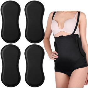 Geyoga 4 Pcs Lipo Foam Board Post Surgery Lateral Protectors Women Lipo Side Foam Pad for Post Surgery AB Board Liposuction Flattening Abdominal Compression Tummy Tuck Black