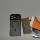 Designed for iPhone 17 Pro Max Case, Compatible with MagSafe, [Camera Protection] [15FT Military Drop Protection] Shockproof Translucent Matte Anti-Slip Phone Case, 6.9", Black