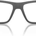 ARNETTE Men's An7216 Cross Fade Ii Pillow Prescription Eyewear Frames (Matte Medium Grey / Demo Lens)