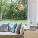 Sun Stained Glass Window Hanging,7.87 Inch Sun Catchers Indoor Window Decor,Ornament for Home,Garden,New Home,Christmas,Mothers Day Outdoor Gift for Women,Festival Gift