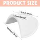 Zaruatu 4 Pairs Reusable Shoulder Pads, Removable Shoulder Pads for Womens Clothing, Washable Breathable Soft Sponge Pads for Men Sloping High Low Shoulders Blazer Suit (Black & White)