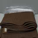 KOZYFLY Runners for Hallways 2.6x10 ft Washable Kitchen Runner Non Slip Rubber Backed Hallway Rugs Cotton Entryway Runner Rug Floor Carpet for Indoor Hall, Backdoor, Kitchen, Reddish Brown/Coffee