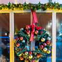 Zhengmy 24 Pcs Christmas Garland Ties and Christmas Garland Hanger Set for Banister Railing and Mantle Wreath Twist Ties Reusable Adhesive Straps for Xmas Home Decoration Holiday Wrapping(Santa Claus)