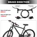 MT200 MTB Hydraulic Disc Brakes Set Right Rear 1450mm Mountain Bike Hydraulic Brake Mountain Bike Bicycle Disc Brake 2 Piston
