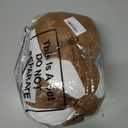 2 Pcs Christmas Pillows 7 Inch Round Christmas Ornament Shaped Throw Pillow Cute 3D Ball Xmas Throw Cushion Decoration for Bed Couch Sofa Chair Living Room(Brown and White)