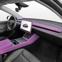Purple Interior Covers Trims Kit for Tesla Model Y/3 Accessories 2024-2026