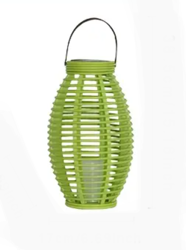 LED Lantern with LED Candle , Garden Lantern for Outdoors, Solar Lights for Outdoors, Includes Solar Module and Battery, Party Decoration