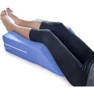 DMI Wedge Pillow, Leg Pillow, Bolster Pillow, FSA Eligible Incline Pillow for Leg Elevation, Snoring, Circulation, Pregnancy, Sciatica, Leg Rest or Foot Elevation, Blue