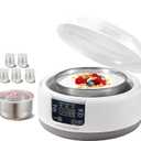 Genuine sealjoyous Yogurt Maker 1-36 hours multi-functional constant temperature yogurt machine,32-45 degrees adjustable, automatic digital LCD display 1.2 liters capacity(With 5 Cups)