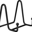 Artliving Plate Stands for Display - Iron Easel Stand Plate Holder Display Stand Picture Frame Stand for Pictures | Photo|Decorative Plate |Dish | Tabletop Art - 3 inch-Black