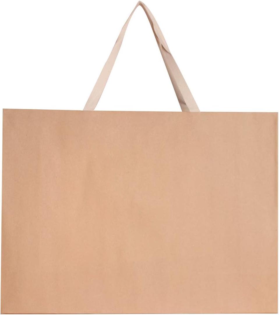 6 Pcs 21.7x6.1x15.7" (4) Extra Large Size, Natural Brown Paper Bags, Giant Jumbo Huge XL Thick Sturdy Durable Gift bags, 1 Count
