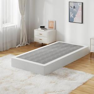 Twin Box Spring Bed Base 9 Inch, 1500lbs Heavy Duty Box Spring Twin Size Metal Mattress Foundation, Tool-Free Easy Assembly, Noise Free