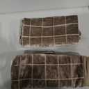 MIULEE Decorative Chenille Check Throw Pillow Covers Vintage Plaid Couch Pillows 20x20 Inch Set of 2 Neutral Boho Farmhouse Cushion Covers Modern Spring Home Decor for Sofa Bed Living Room Taupe Grey