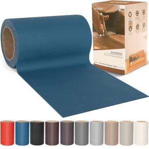 Self Adhesive Leather Repair Patch Tape 4x70 inch, Vinyl Repair Kit, Leather Repair Kit for Couches, Furniture, Car Seat, Boat Seat, Sofa, Vinyl Upholstery, Chair, Interior - Navy Blue