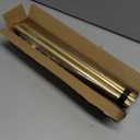 2 Pack Gold Curtain Rods for windows 32 to 62 inch, 5/8 inch Splicing Heavy Duty Metal Curtain Rod Set with Brackets