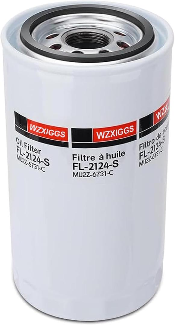 FL2124S Oil filter Compatible with 2011-2024 Ford F250 F350 F450 F550 F650 F750 6.7L Powerstroke Diesel Engine Replaces BC3Q-6714-CA BC3Z-6731-B FL2051S