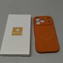 Miracase Magnetic for iPhone 17 Pro Case, Compatible with MagSafe, Integrated Silicone Camera Control Cover, 3.0mm Thicken Shockproof Drop Protection Phone Case for 17 Pro,Orange