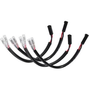 4 Pcs Motorcycle Turn Signal Cable Adapter Connectors Fit for Suzuki Motorcycle Turn Signal Wiring Plug Connector