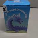 TBOLINE 12" 3D Printed Dragon Egg, Easter Basket Stuffers for Kids, Large Prefilled Easter Eggs, Stuffed Egg Hunt Fillers with Easter Toys, 3D Printer Animals Fidget Toys for Boys Teen 5-7 4-6 8-12 (Laser Yellow Green)