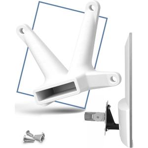 3IDEE VESA Adapter Compatible with HP Monitor (22f, 22es, 22ea, 24f, 24fw, 24es, 24er, 24ea, 27f, 27fw, 27es, 27er, 27ea) - Including Screw Set - 75x75 mm (White)