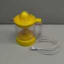 Proctor Silex Alex's Lemonade Stand Electric Citrus Juicer Machine, Large 34 oz. Pitcher, Pressure Activated, for Lemons, Limes and Oranges, 34 oz, Includes 2 Reamers & Recipe Book, Yellow (66341)