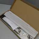 Over The Door Towel Rack,304 Stainless Steel Towel Rack with 2 Hooks, 3 Tier Towel Bar for Hanging Towels, Over Door Towel Storage Holder for Bathroom (Brushed Nickel)