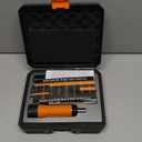 KNINE OUTDOORS Torque Screwdriver Wrench Driver Set 10-70 Inch Pounds lbs for Maintenance with T-bar Handle, 40 Hex Bits, 1/4" Socket, Shaft Extension, For Tools, Bike Repairing and Mounting (Orange)