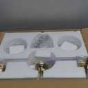 Bathroom Light Fixtures (3-Light), Vintage Brushed Gold Vanity Lights for Bathroom with Clear Tulip Crystal Glass Shade, Vanity Wall Light Over Mirror for Bedroom Living Room Hallway