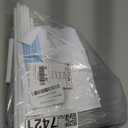 NICETOWN Magnetic Blackout Door Blinds, No Drill Roll Up French Door Curtain for Window, Thermal Insulated Light Blocking Shades for Sidelight Glass Window, 24" W x 64" L, Silver Grey, 1 Panel