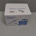 120 Pack 3ml/cc Lab Disposable Syringes with 23Ga 1 Inch Needle Luer Lock, Individually Sealed Packed