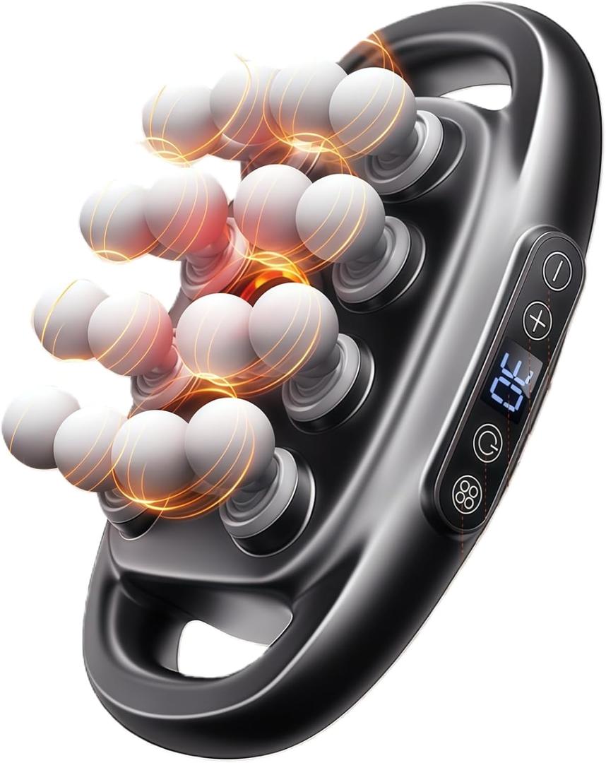 16-Drive Massage Gun Deep Tissue Muscle Massager with 3 Modes & 30 Intensities, Portable Quiet Percussion Massager for Legs, Waist, Back, Neck, Buttocks Muscle Pain Relief