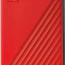 WD 4TB My Passport, Portable External Hard Drive, Red, backup software with defense against ransomware, and password protection, USB 3.1/USB 3.0 compatible - WDBPKJ0040BRD-WESN