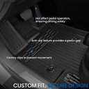 Floor Mats Set for Lexus RX350/RX350h/RX500h 2023 2024 2025 2026, All Weather TPE Floor Liners Backrest Mat Trunk Mat Cargo Liner Door Sill Guards Accessories for RX350/RX350h/RX500h