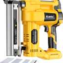 Ecarke Cordless 2" Brad Nailer Compatible with DeWalt 20V Battery(No Battery), 2 in 1 Electric Nail Gun Staple Gun with 18GA Nails, Power Nail Gun for Trim Wood Crafting Home Carpentry, 7.2LBS