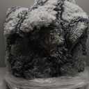 OCHAS Luxury Shag Area Rug Runner Modern Indoor Plush Fluffy Rugs, Extra Soft and Comfy Carpet, Geometric Moroccan Rugs for Bedroom Living Room Girls Kids Nursery, 8x10 Feet Grey/ Black