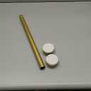 AIZESI Small Tension Rod 18 To 27 Inch1 - Inch Diameter Gold Tension Curtain Rod Small Tension Rod No Drilling, Anti - Slip, Anti - Rust Short Tension Rod